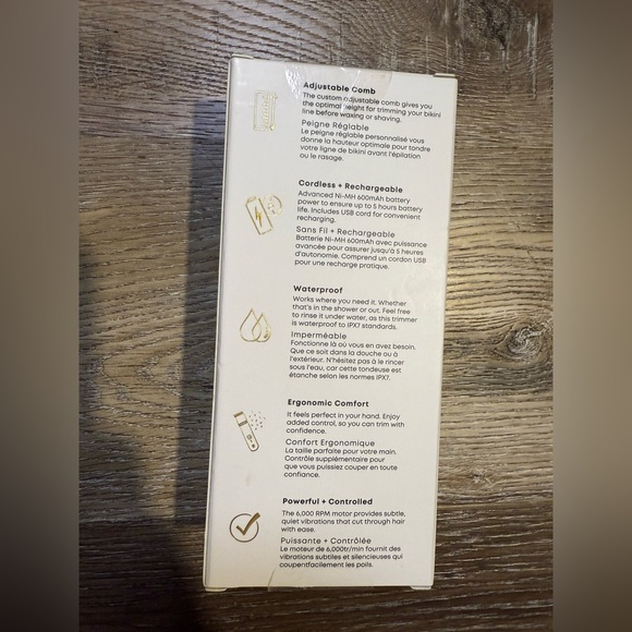 NIB Bushbalm Bikini & Body Hair Trimmer - Picture 2 of 5